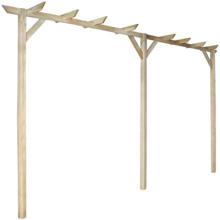 Pergola de jardin 400 x 40 x 205 cm Bois