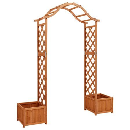 Pergola de jardin avec jardinière Bois pin massif L 175 x P 40 x H 204 cm