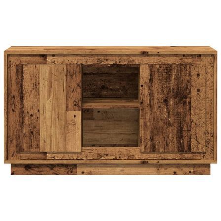Petit buffet 2 portes 1 étagère extérieure 102 cm – Modèle Novila