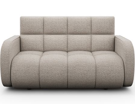 Petit canapé convertible 2 places tissu DENVERS 154 cm – Avec coffre de rangement