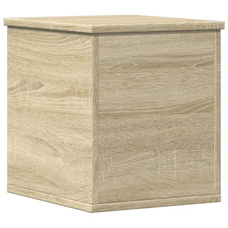 Petit coffre de rangement en bois Poma L 30 x H 35 x P 35 cm - Solution de rangement