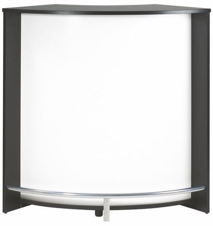 Petit meuble bar noir SNACK 106 cm – Comptoir compact avec rangement