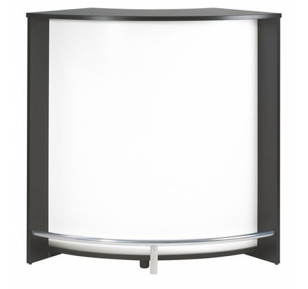 Petit meuble bar noir SNACK 106 cm – Comptoir compact avec rangement