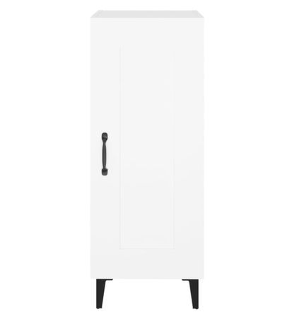 Petit meuble de rangement 1 porte Darkaz 35 cm - Pieds et poignée en métal noir