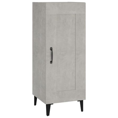 Petit meuble de rangement 1 porte Darkaz 35 cm - Pieds et poignée en métal noir