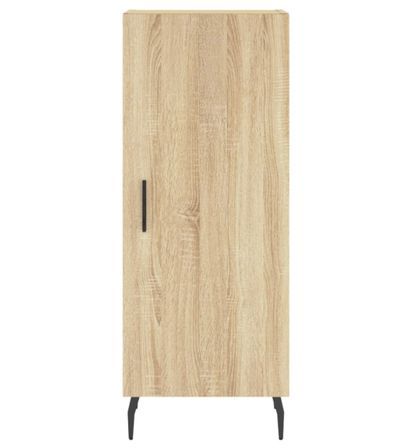 Petit meuble de rangement 1 porte Orlando 35 cm - Pieds et poignée en métal noir