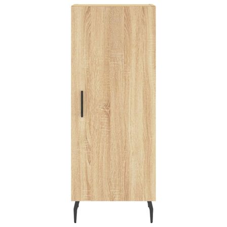 Petit meuble de rangement 1 porte Orlando 35 cm - Pieds et poignée en métal noir