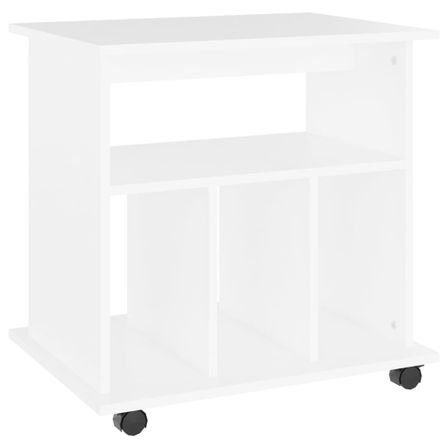 Petit meuble étagère à roulettes Ruka 60 cm - Fonctionnel et moderne