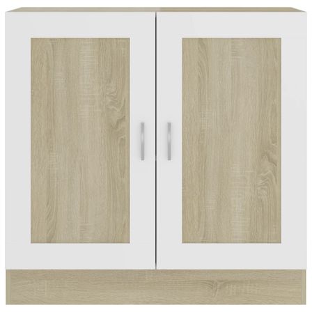 Petite armoire basse de rangement à 2 portes Mapa 83 cm - Fonctionnalité dans tous vos espaces