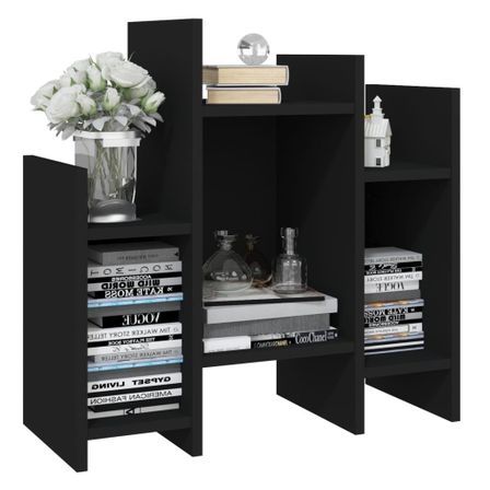Petite bibliothèque Noir 60x26x60 cm