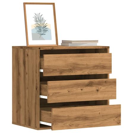Petite commode 3 tiroirs Basko 60 cm - Fonctionnelle pour petit espace
