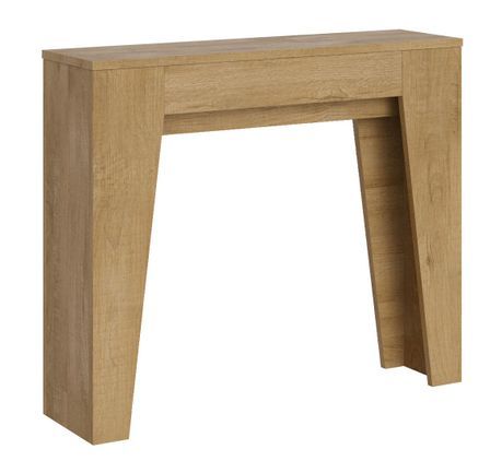 Petite console extensible en bois Bora 90x25/181 cm