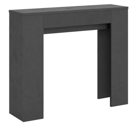 Petite console extensible en bois Kilaz 90x25/181 cm