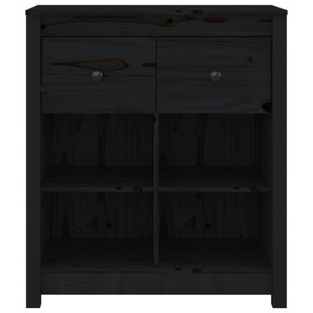 Petite étagère avec 2 tiroirs en bois massif de pin – Collection Aloska