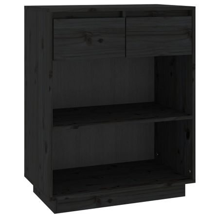 Petite étagère avec 2 tiroirs en bois massif de pin – Collection Vizion