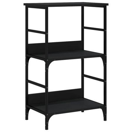 Petite étagère bibliothèque bois et métal Kano 50 cm - Style industriel