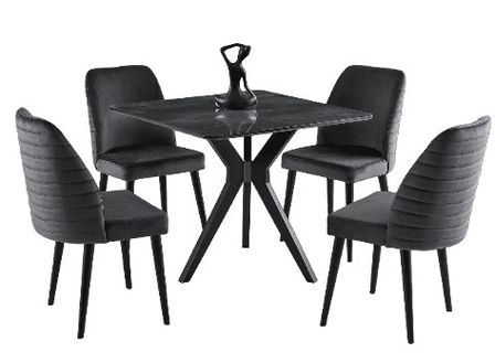 Petite table à manger carrée Korza 80 cm