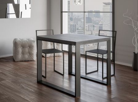 Petite table carrée extensible 90x90/180 cm Tiroz evolution