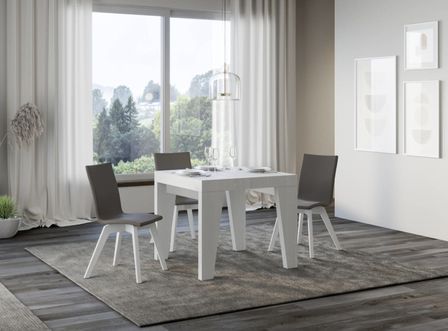 Petite table carrée extensible 90x90/246 cm Naxo
