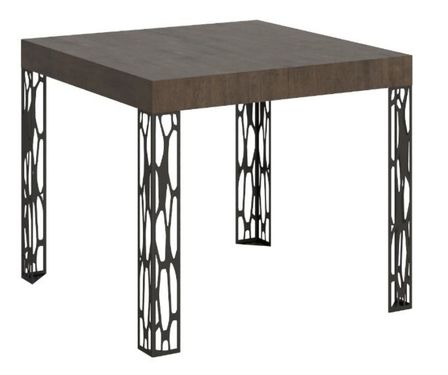 Petite table extensible carrée 90x90/246 cm Kiza