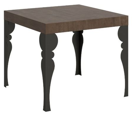 Petite table extensible carrée 90x90/246 cm style oriental Torza
