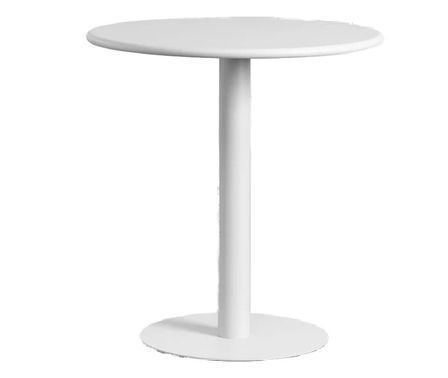 Petite table ronde en acier mat BIVO 70 cm