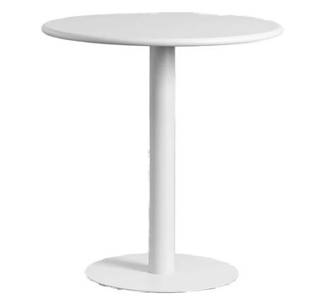 Petite table ronde en acier mat BIVO 70 cm