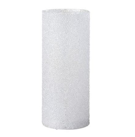 Photophore à LED verre blanc Licia H 25 cm