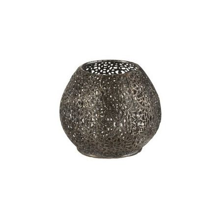 Photophore métal noir Liray H 9 cm