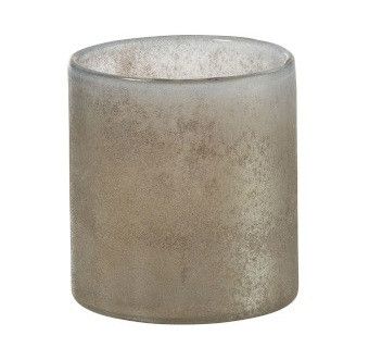 Photophore verre beige Liath H 12 cm