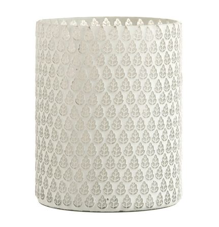 Photophore verre blanc Licia