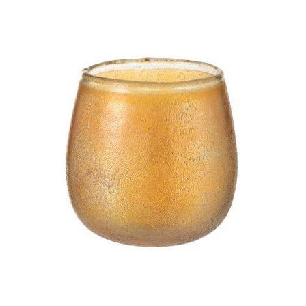 Photophore verre jaune Nayra H 12 cm - Lot de 6