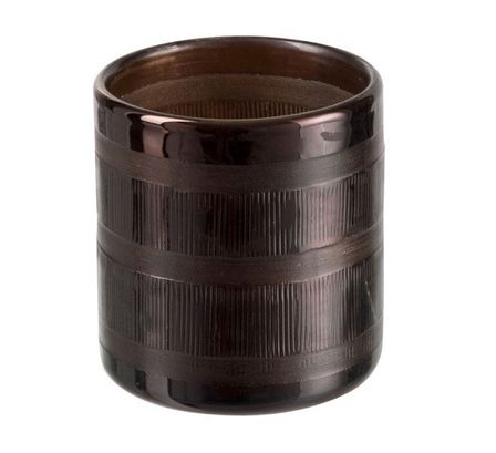Photophore verre marron Narsh 10 cm