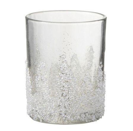 Photophore verre transparent Licia H 13 cm