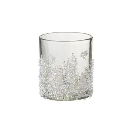 Photophore verre transparent Licia H 8 cm