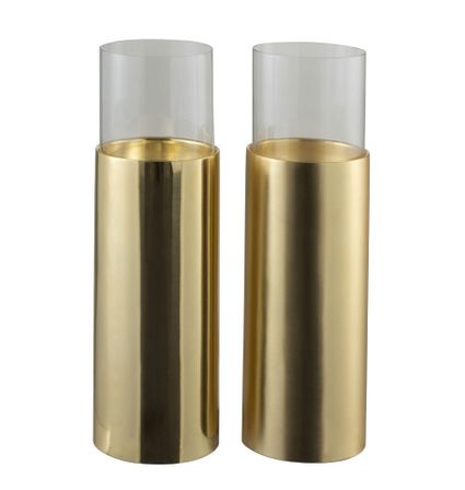 Photophores sur pied métal doré Narsh H 38