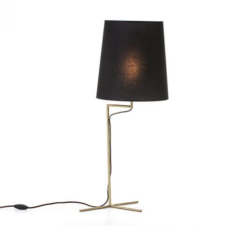Pied de lampe en métal doré Veronica H 52 cm