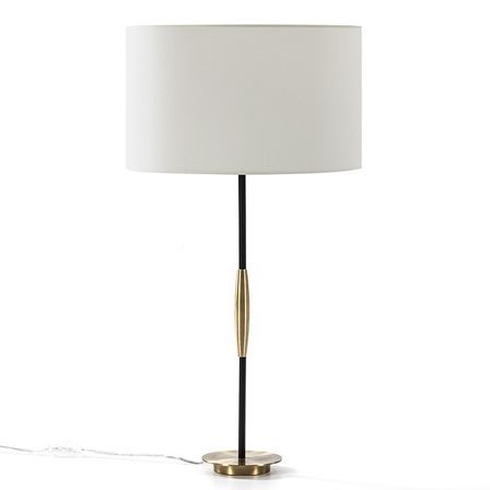 Pied de lampe métal noir et doré Joieu H 60 cm