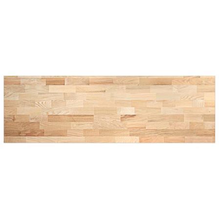 Plan de travail de cuisine bois de chêne massif rectangulaire