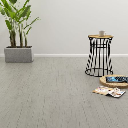 Plancher à enclenchement 3,51 m² 4 mm PVC Chêne délavé
