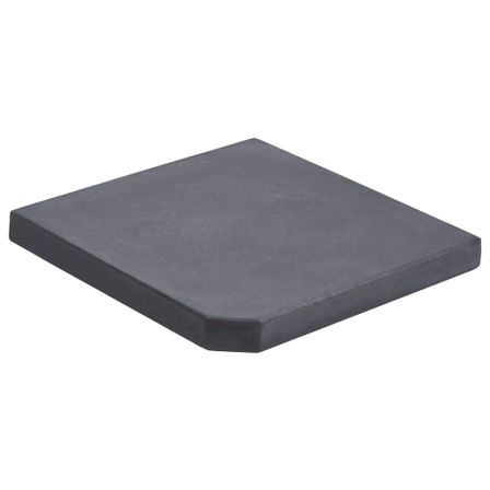 Plaque de poids de parasol Noir Granite Carré 25 kg