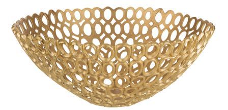 Plat rond cercles aluminium Kimy D 50 cm
