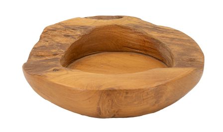 Plateau en teck erusi cm ø 20x6
