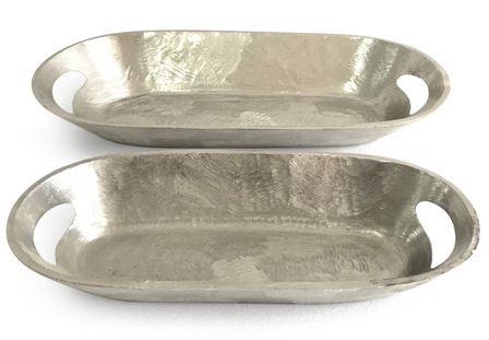 Plateau oval en métal Fila - Lot de 2