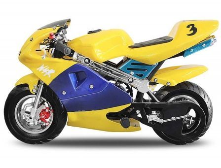 Pocket bike course PS88 49cc jaune