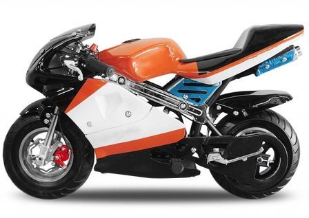 Pocket bike course PS88 49cc orange