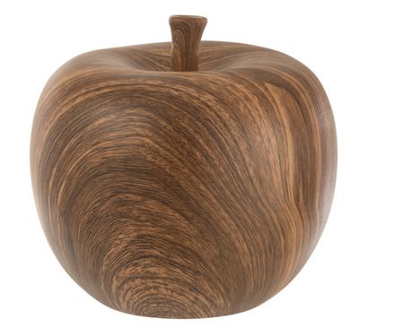 Pomme décorative en céramique marron LOKA - H 10 ou H 15 cm