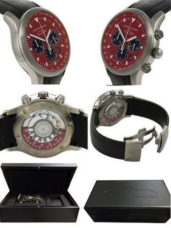 Porsche Design dashboard P6612 Limited Ed. P. 911 Red-autom. Chrono Eterna Mov. Titanium-aluminium Case Rubber Strap Red Dial 42mm Date Sapphire Glass Front&back Wr 100m Swiss Made Sp. Packaging 6612.11.80.1139