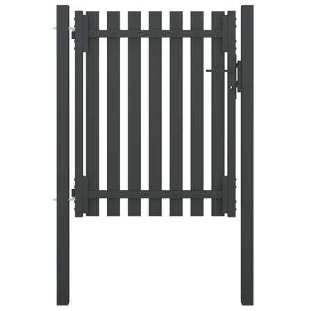 Portail de clôture de jardin Acier 1x1,5 m Anthracite