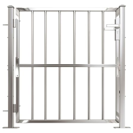 Portail de jardin 100x100 cm Acier inoxydable 2